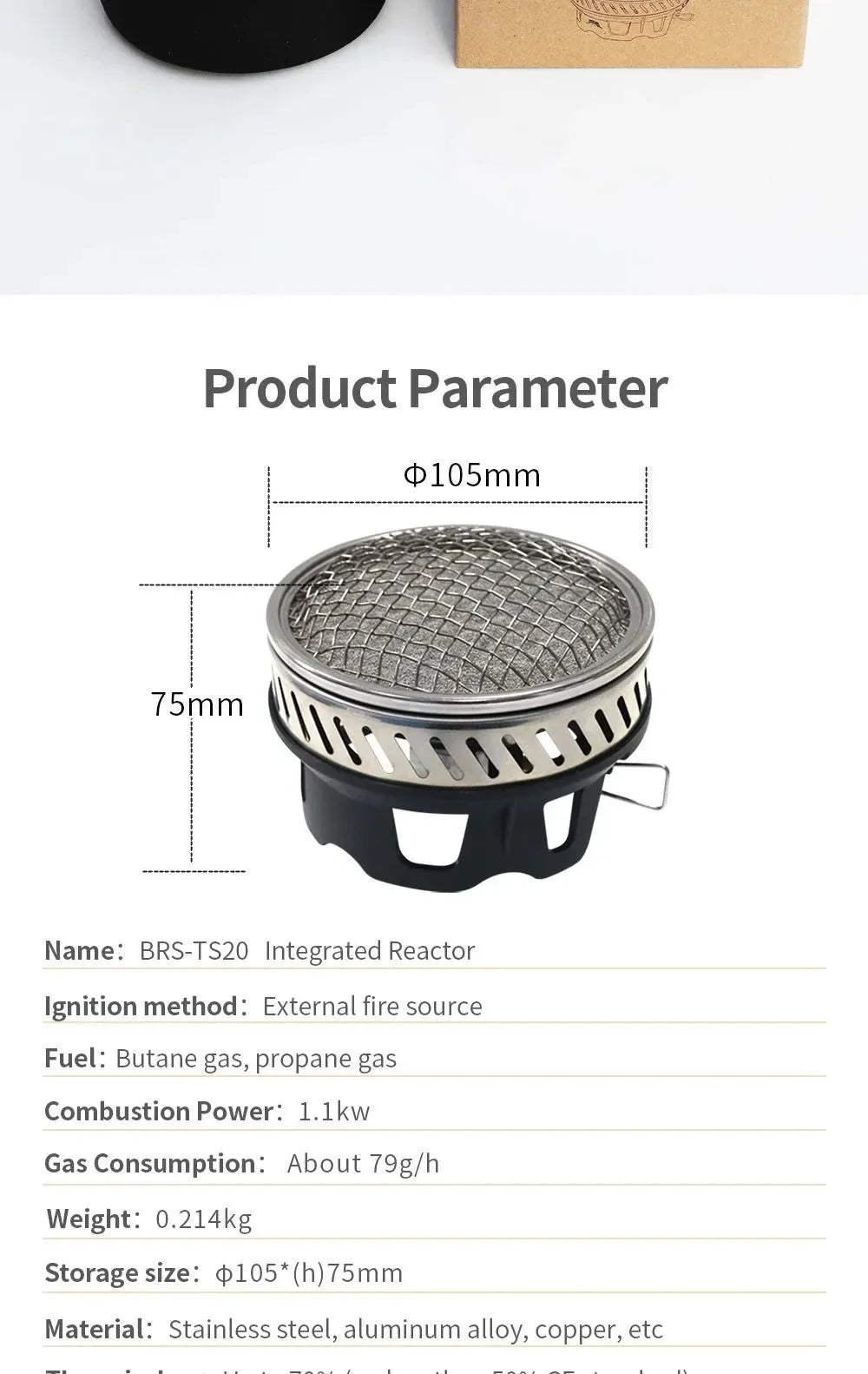 High-Efficiency Outdoor Reactor Head for Windproof Heating & Fast Water Boiling - Trekker Essentials