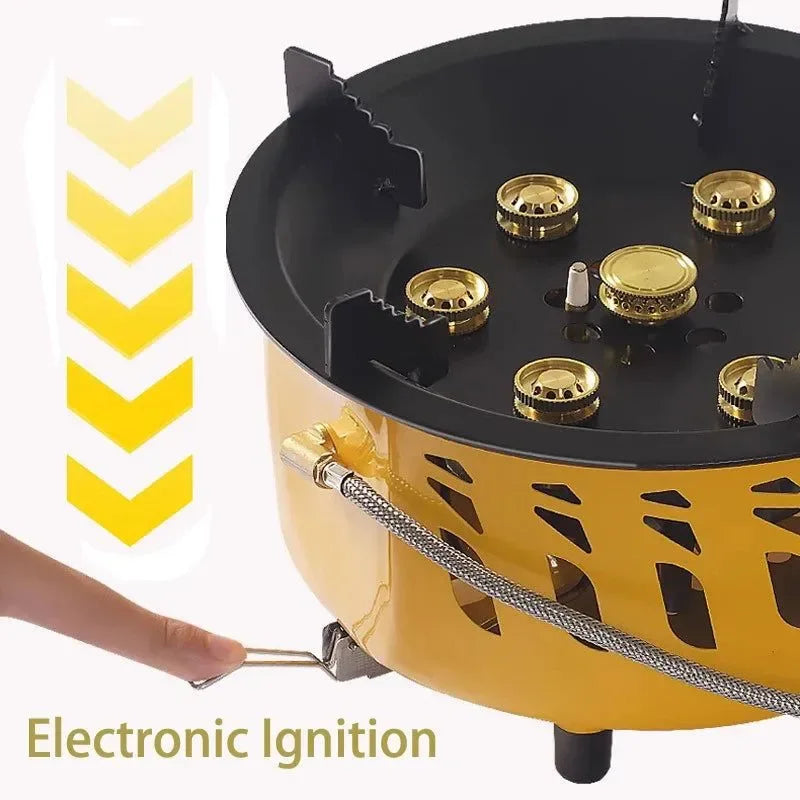 High Power 20000W Portable Camping Stove, Windproof Multi Gas Burner - Trekker Essentials
