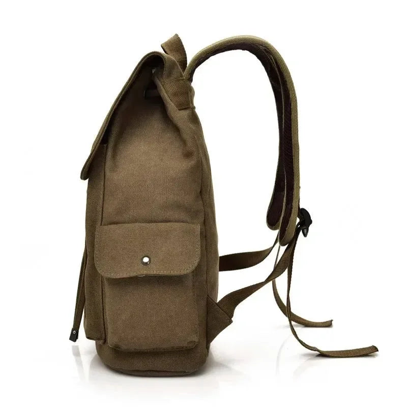 High-Quality Canvas Men’s Backpack - Large Shoulder School Bag for Travel, Camping, and Fashion - Trekker Essentials