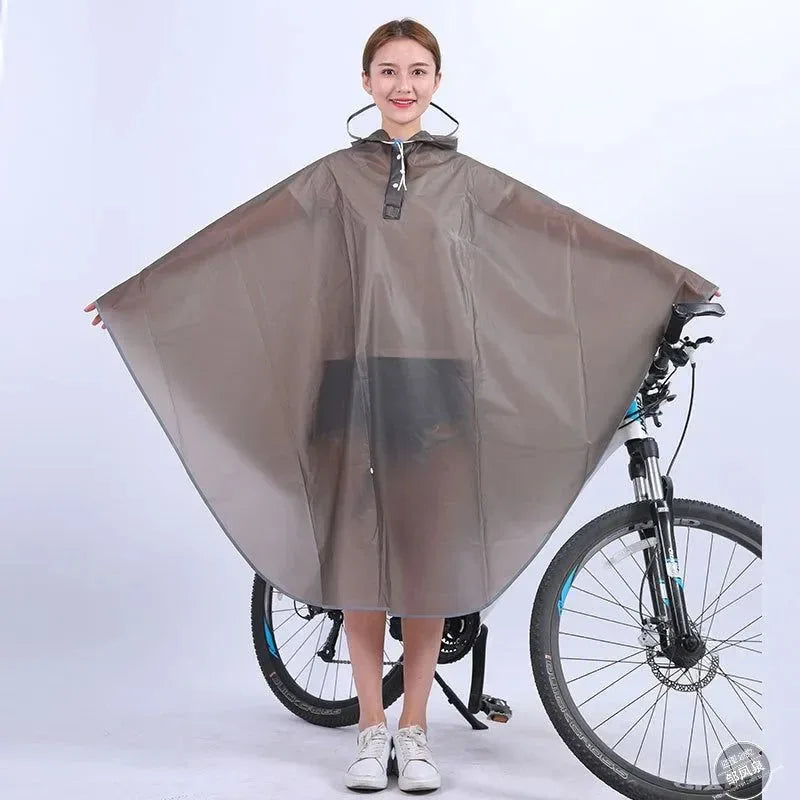 High-Quality Hooded Cycling Rain Poncho for Men and Women – Windproof and Waterproof - Trekker Essentials