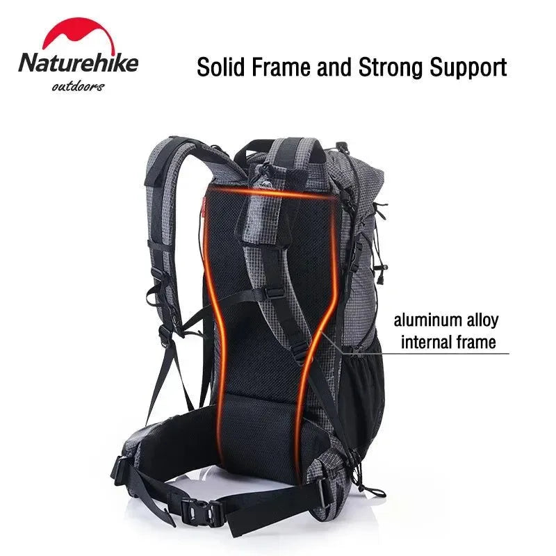 Hiking Backpack Outdoor Sports Bag - 60+5L Large Capacity Ergonomic Design Waterproof Camping Travel Backpack - Trekker Essentials