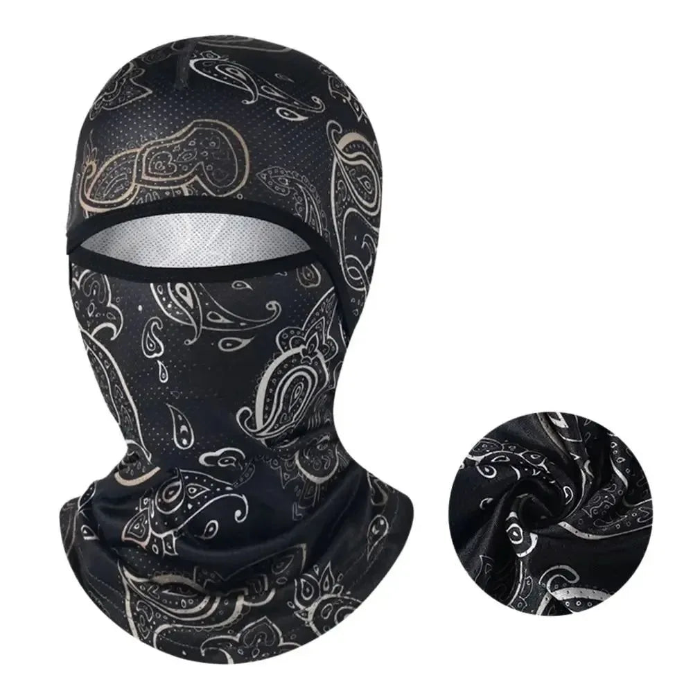 Hiking Scarves Motorcycle Cycling Helmet Hat - Sun Protection Balaclava Cooling Neck Face Cover Full Face Cap - Trekker Essentials