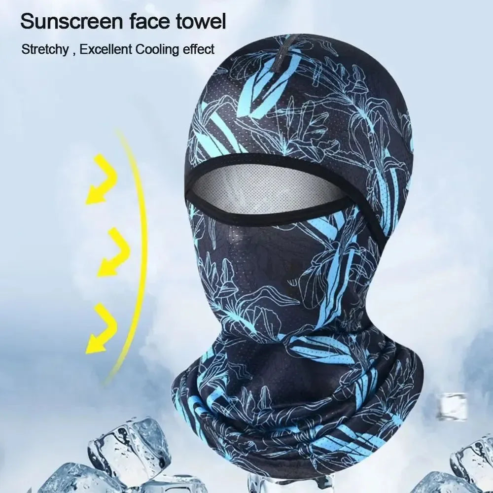 Hiking Scarves Motorcycle Cycling Helmet Hat - Sun Protection Balaclava Cooling Neck Face Cover Full Face Cap - Trekker Essentials