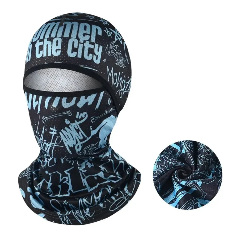 Hiking Scarves Motorcycle Cycling Helmet Hat - Sun Protection Balaclava Cooling Neck Face Cover Full Face Cap - Trekker Essentials
