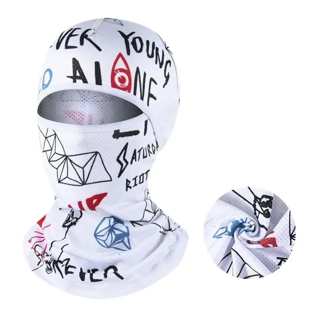 Hiking Scarves Motorcycle Cycling Helmet Hat - Sun Protection Balaclava Cooling Neck Face Cover Full Face Cap - Trekker Essentials