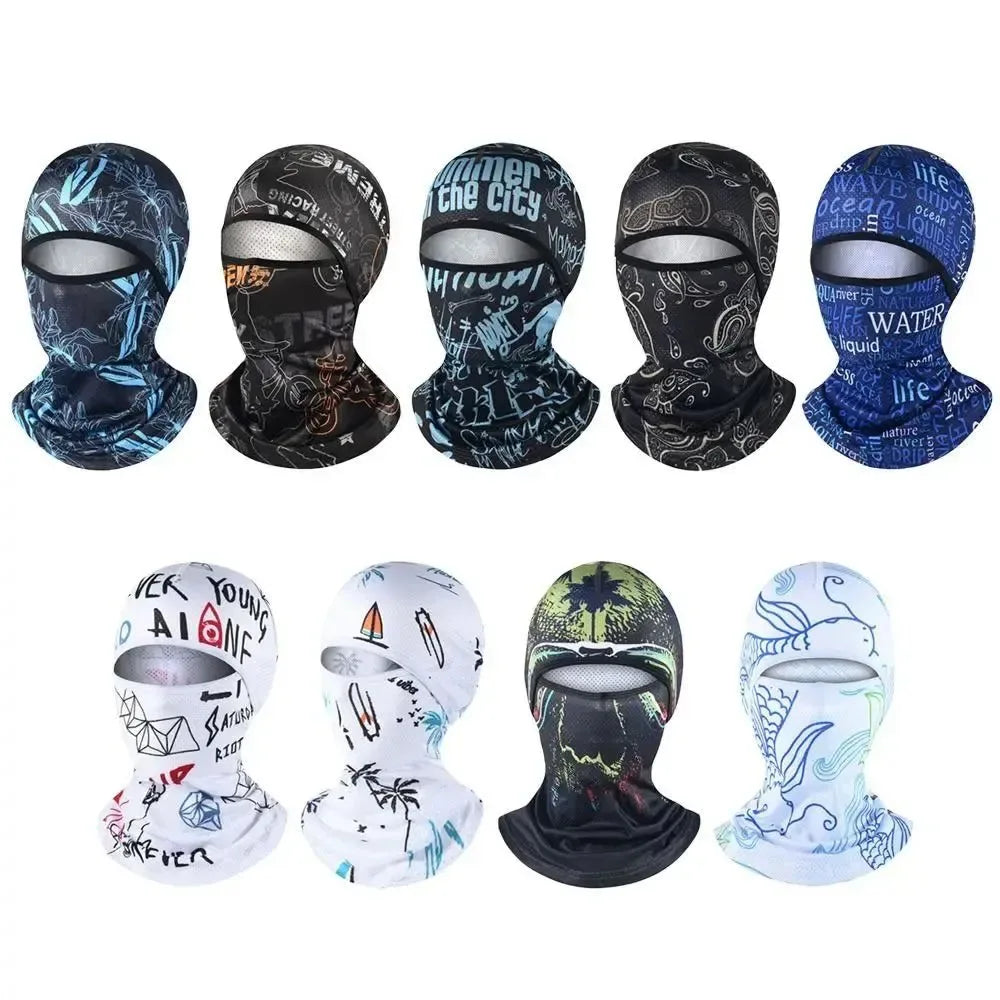 Hiking Scarves Motorcycle Cycling Helmet Hat - Sun Protection Balaclava Cooling Neck Face Cover Full Face Cap - Trekker Essentials