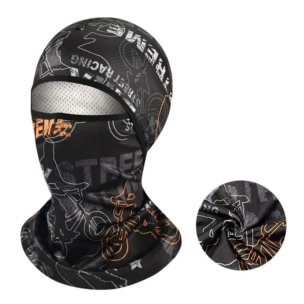 Hiking Scarves Motorcycle Cycling Helmet Hat - Sun Protection Balaclava Cooling Neck Face Cover Full Face Cap - Trekker Essentials