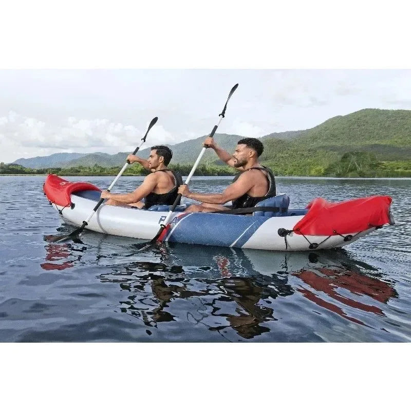 Inflatable 2-Person Fishing Kayak – Lite-Rapid Design for Easy Transport - Trekker Essentials