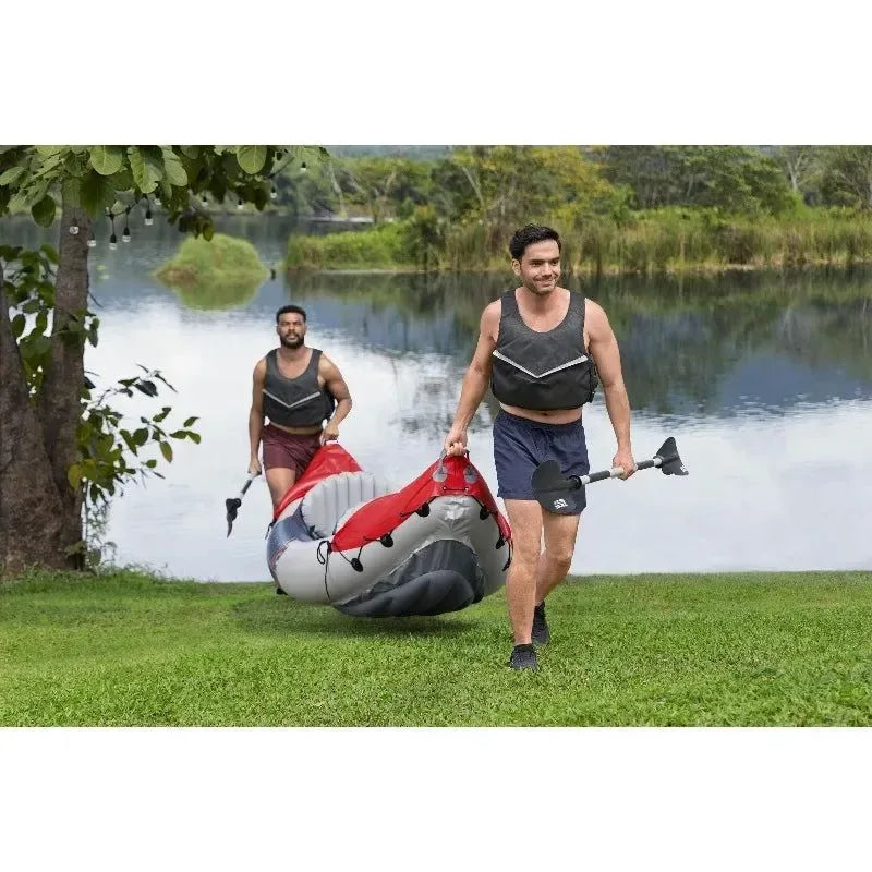 Inflatable 2-Person Fishing Kayak – Lite-Rapid Design for Easy Transport - Trekker Essentials