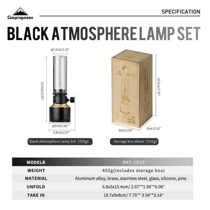 Inflatable Aluminum Camping Lantern - Portable LED Atmosphere Light for Outdoor, BBQ, Glamping & Emergency Use (2 Sizes) - Trekker Essentials