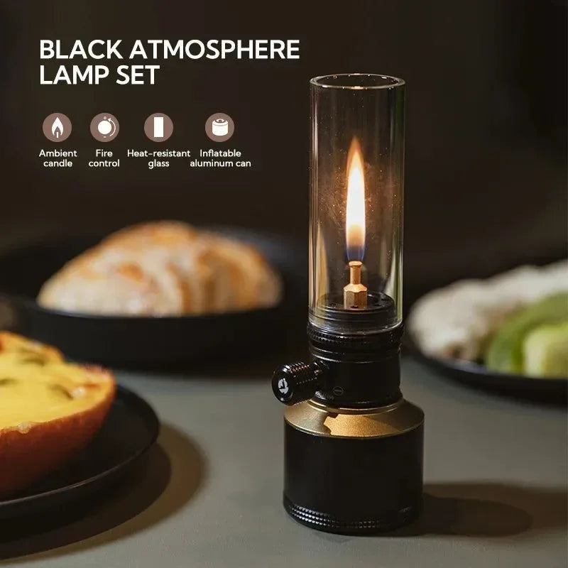 Inflatable Aluminum Camping Lantern - Portable LED Atmosphere Light for Outdoor, BBQ, Glamping & Emergency Use (2 Sizes) - Trekker Essentials