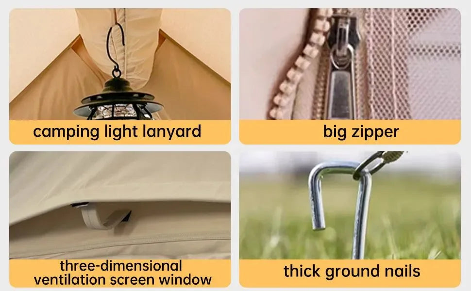 Inflatable Camping Tent – Large 8+ Person Air Tent with Hand Pump - Trekker Essentials