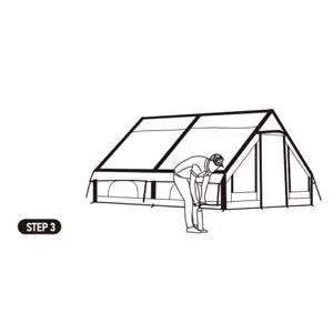 Inflatable Camping Tent – Large 8+ Person Air Tent with Hand Pump - Trekker Essentials