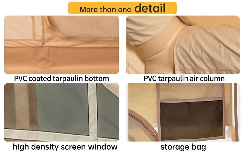 Inflatable Camping Tent – Large 8+ Person Air Tent with Hand Pump - Trekker Essentials