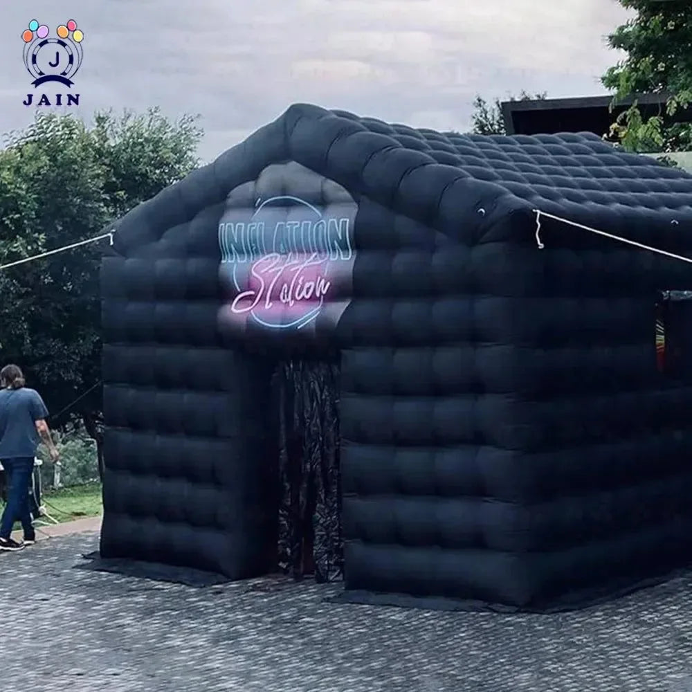 Inflatable Cube Disco Tent – 20x20ft Portable Party Pavilion with 950W Blower - Trekker Essentials