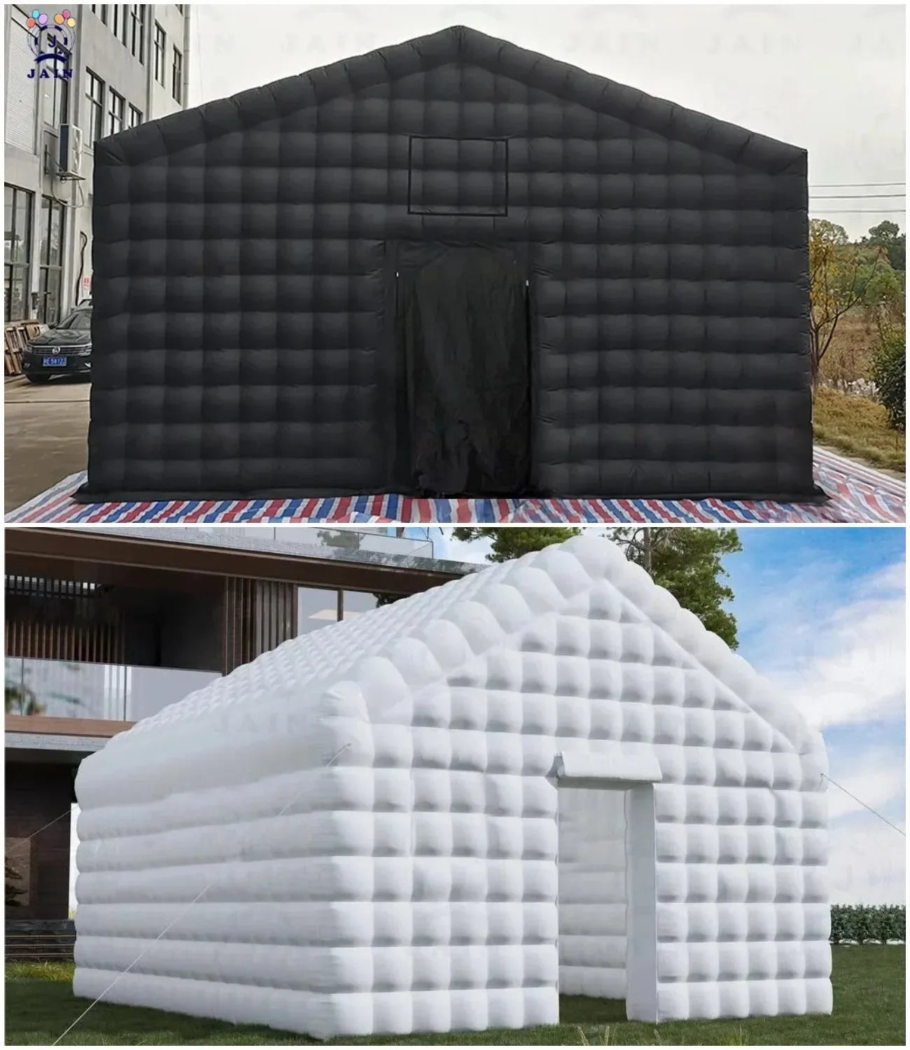 Inflatable Cube Disco Tent – 20x20ft Portable Party Pavilion with 950W Blower - Trekker Essentials