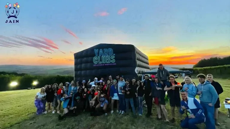 Inflatable Cube Disco Tent – 20x20ft Portable Party Pavilion with 950W Blower - Trekker Essentials