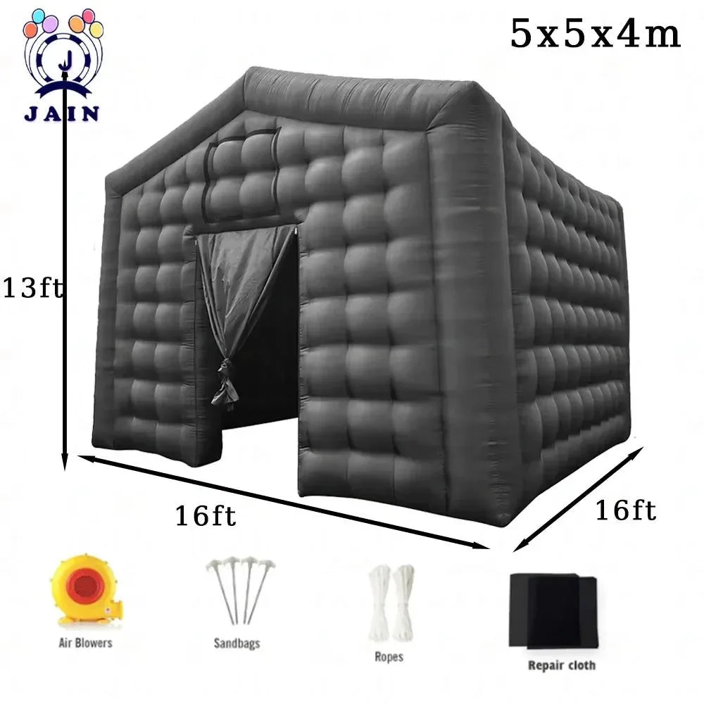 Inflatable Cube Disco Tent – 20x20ft Portable Party Pavilion with 950W Blower - Trekker Essentials