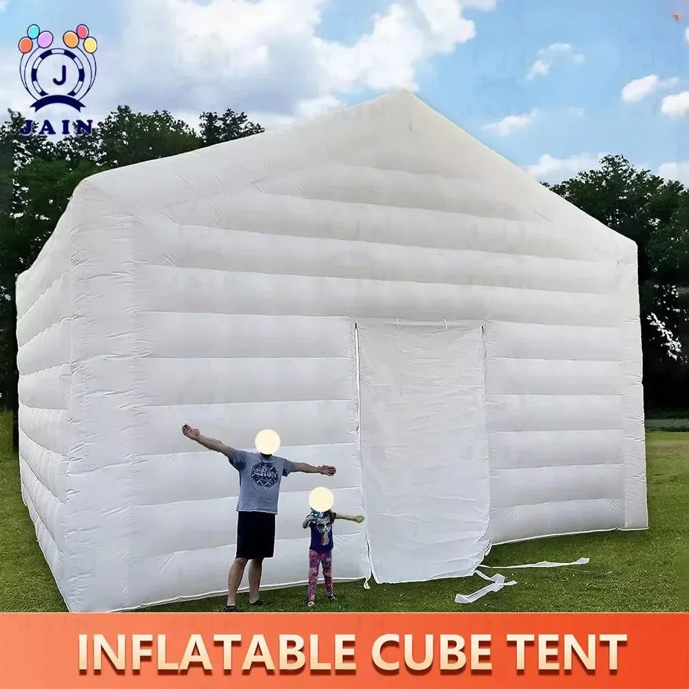 inflatable disco tent Inflatable Cube Disco Tent – 20x20ft Portable Party Pavilion with 950W Blower