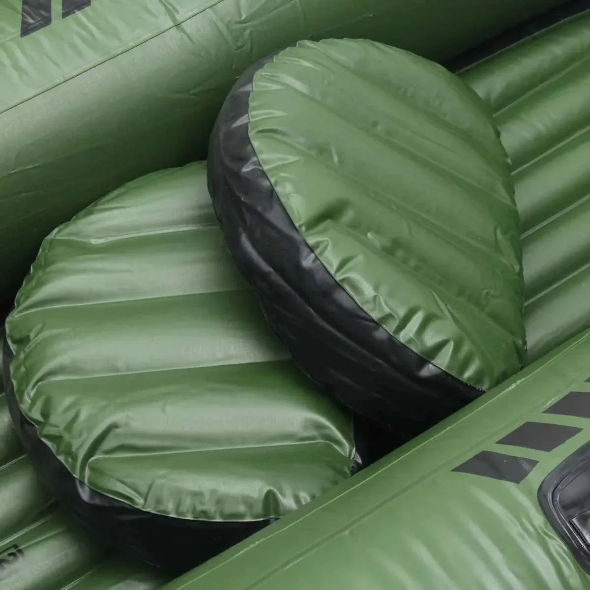 Inflatable Fishing Boat with Rod Holders: 200kg Capacity, 3-Person Raft for Lakes & Rivers - Trekker Essentials