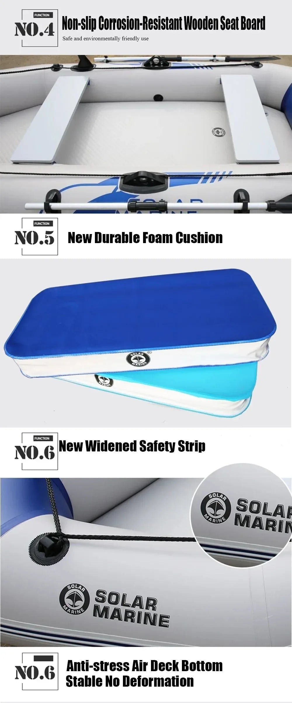 Inflatable Fishing Kayak with Slat Floor: 1-6 Person PVC Canoe for Outdoor Water Sports - Trekker Essentials