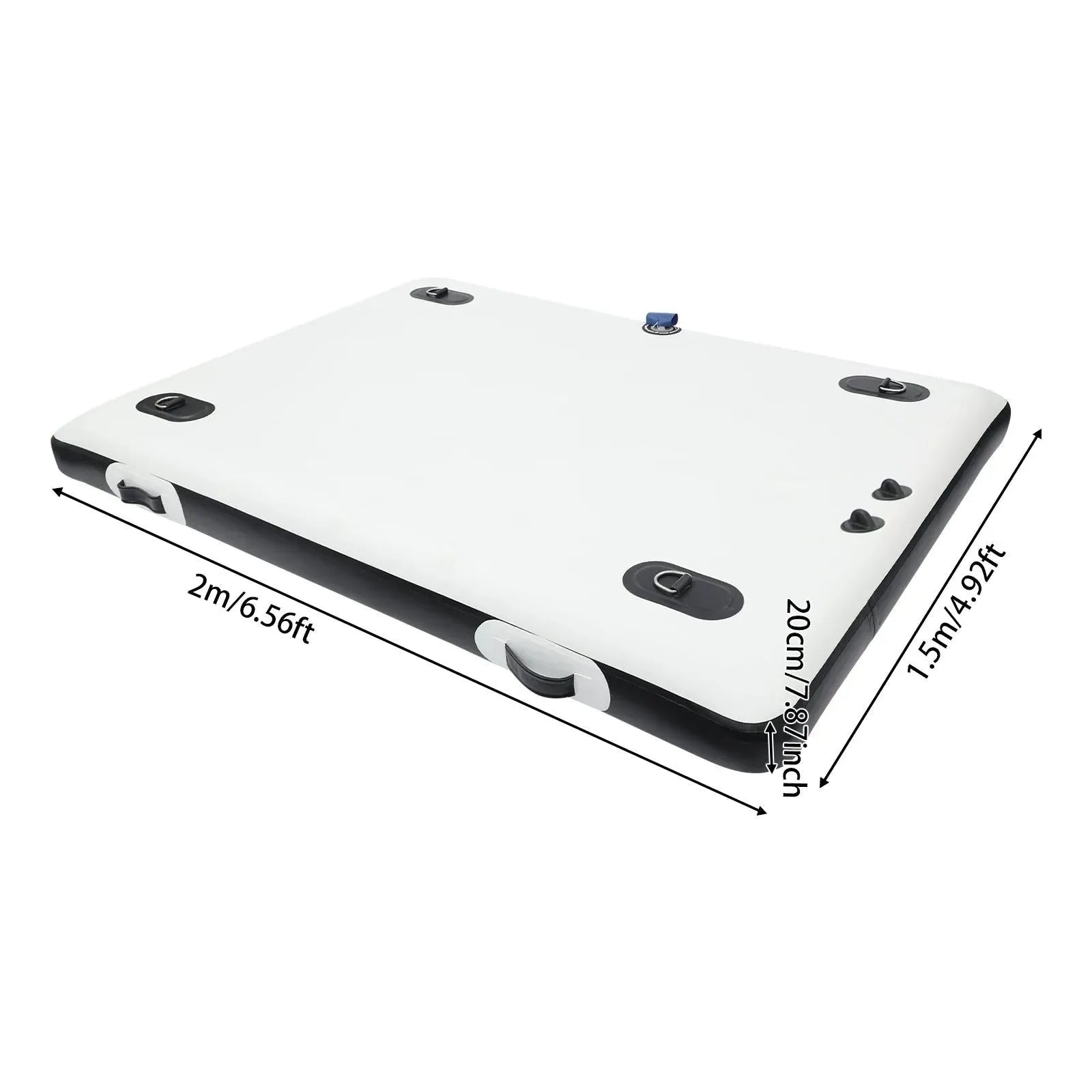 Inflatable Floating Platform: 400kg Capacity Portable Pontoon for Fishing, Yoga & Water Activities - Trekker Essentials