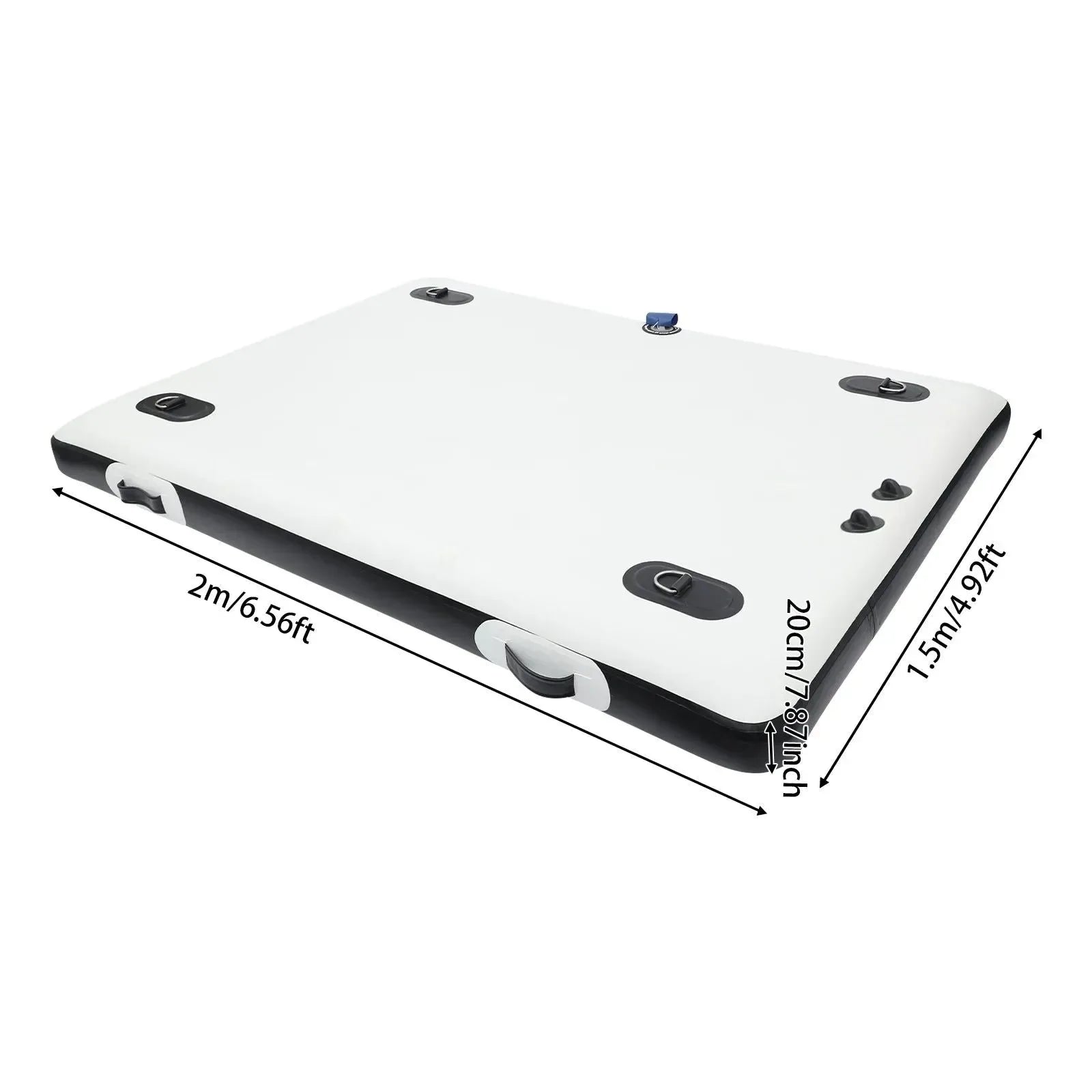 Inflatable Floating Platform: 400kg Capacity Portable Pontoon for Fishing, Yoga & Water Activities - Trekker Essentials