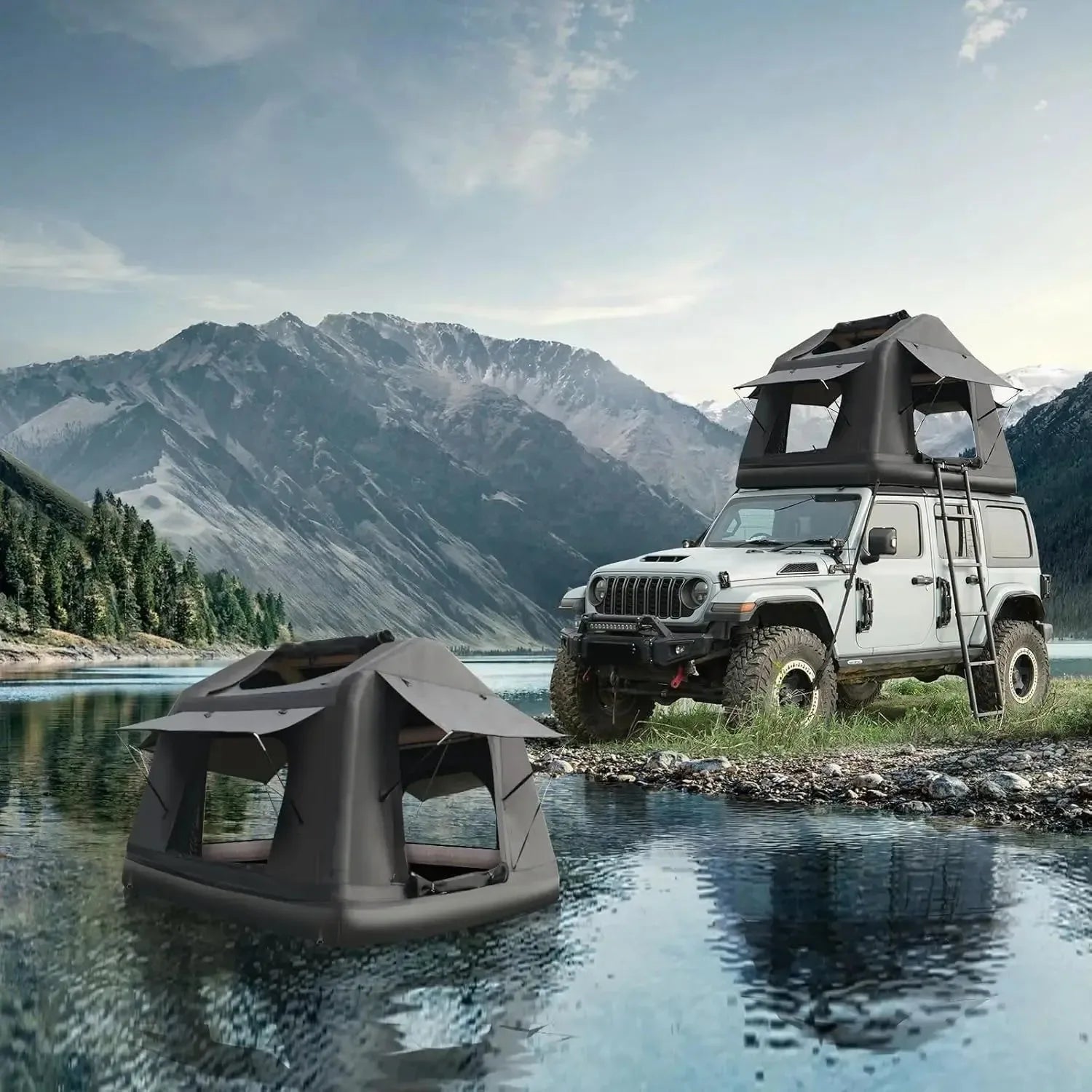 Inflatable Roof Top Tent for 4x4 Off-Road Camping – Quick Setup, Lightweight & Waterproof - Trekker Essentials