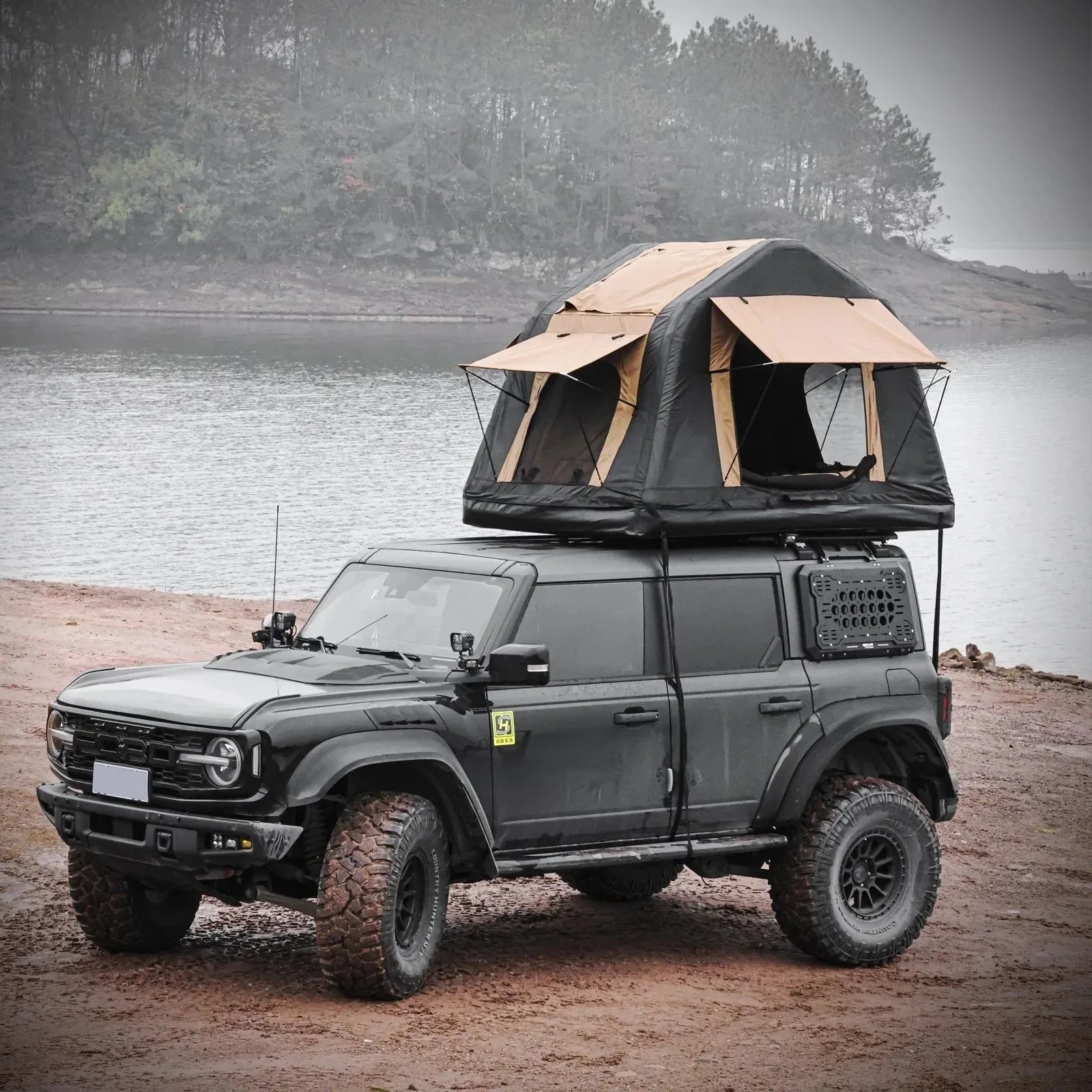 Inflatable Roof Top Tent – Quick-Setup 2-3 Person Camping Tent – Waterproof & Lightweight for SUVs & Trucks - Trekker Essentials