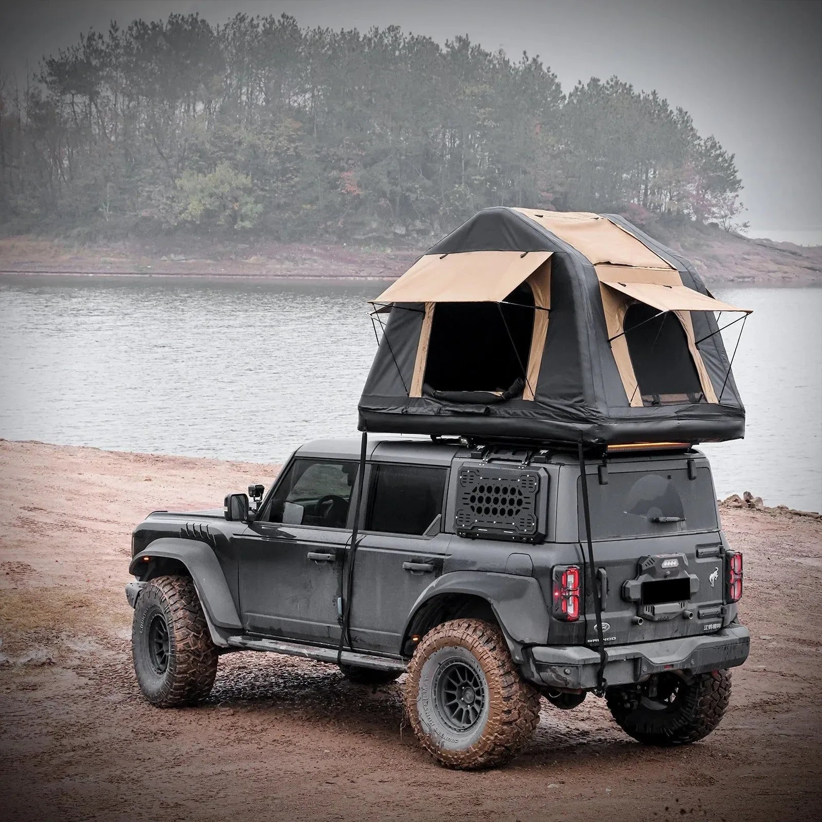 Inflatable Roof Top Tent – Quick-Setup 2-3 Person Camping Tent – Waterproof & Lightweight for SUVs & Trucks - Trekker Essentials