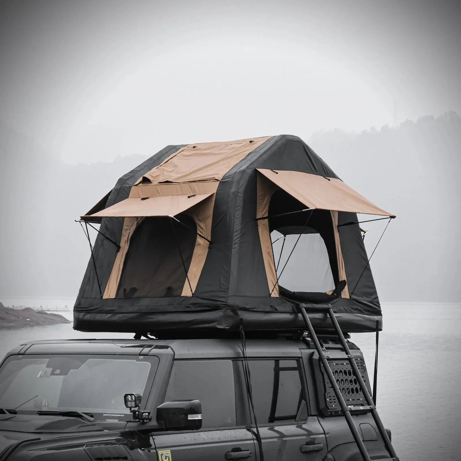 Inflatable Roof Top Tent – Quick-Setup 2-3 Person Camping Tent – Waterproof & Lightweight for SUVs & Trucks - Trekker Essentials