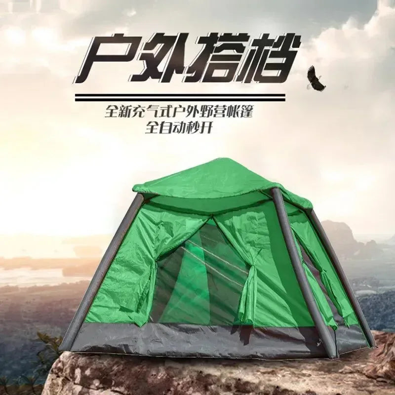 Inflatable Tent Automatic Waterproof for 2-3-4 People Camping Air Tent - Trekker Essentials