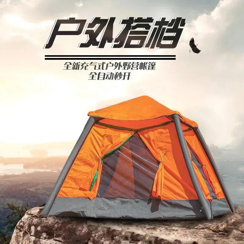 Inflatable Tent Automatic Waterproof for 2-3-4 People Camping Air Tent - Trekker Essentials
