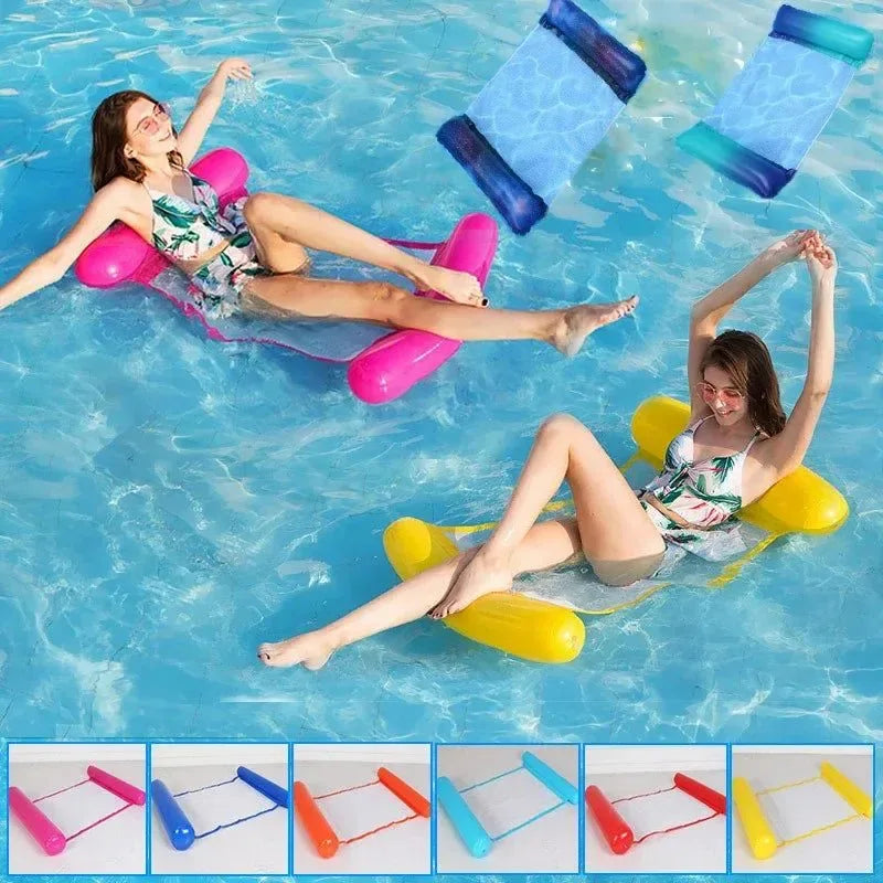 Inflatable Water Hammock Recliner - Floating Swimming Mattress for Pool and Sea - Trekker Essentials