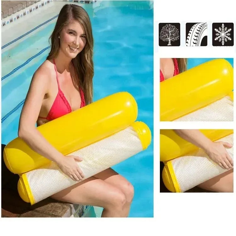 Inflatable Water Hammock Recliner - Floating Swimming Mattress for Pool and Sea - Trekker Essentials