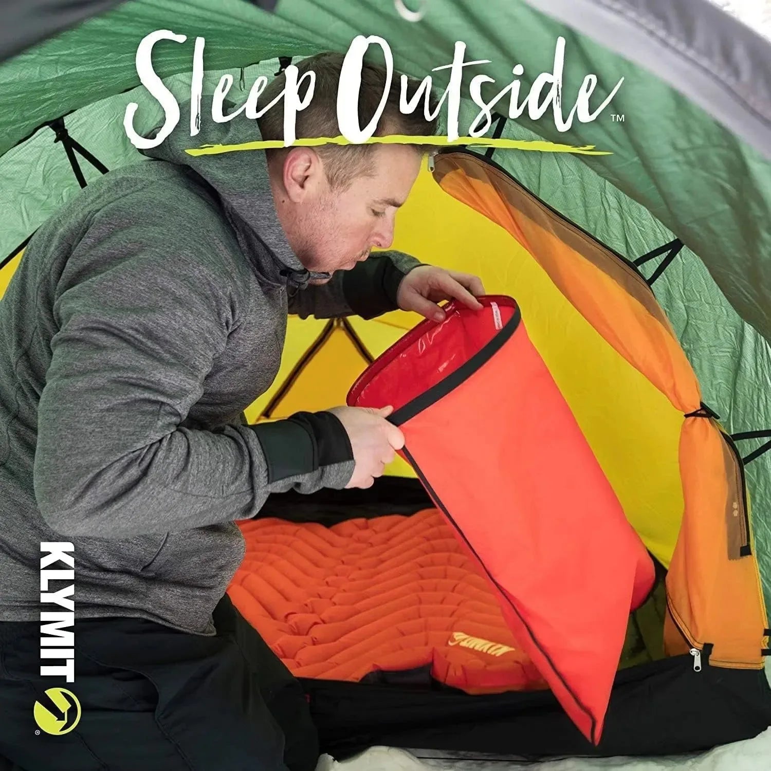Insulated Double V Inflatable Sleeping Pad - Cold Weather Air Bed for Camping, Hiking, and Backpacking - Trekker Essentials