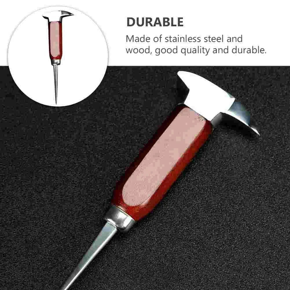 Japanese Style Ice Chipper Breaker Ax – Stainless Steel Bartender Tool with Wooden Handle - Trekker Essentials