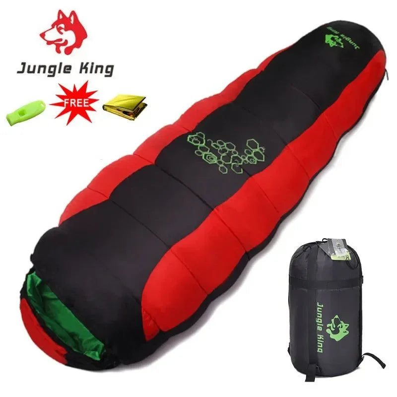 JUNGLE KING CY0901 RL Camping Sleeping Bag - Lightweight, Waterproof, 4 Season - Trekker Essentials