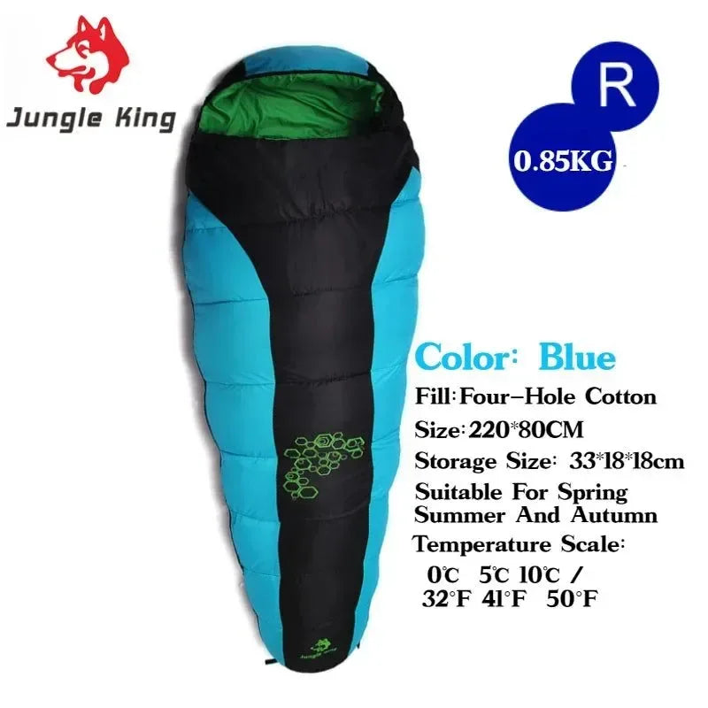 JUNGLE KING CY0901 RL Camping Sleeping Bag - Lightweight, Waterproof, 4 Season - Trekker Essentials