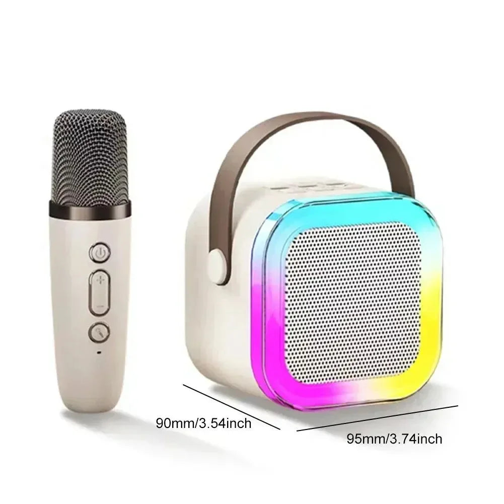 K12 Portable Bluetooth Machine - PA Speaker System with Dual Wireless Microphones - Trekker Essentials