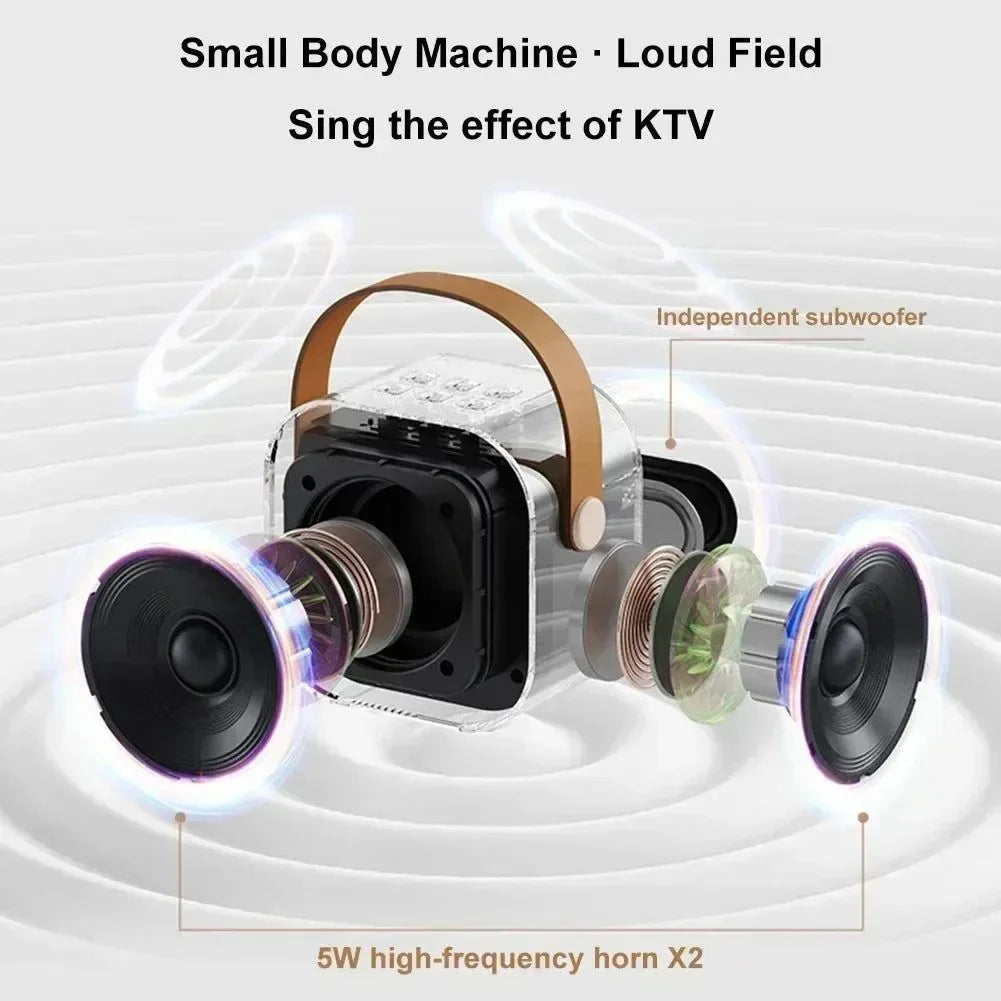 K12 Portable Bluetooth Machine - PA Speaker System with Dual Wireless Microphones - Trekker Essentials
