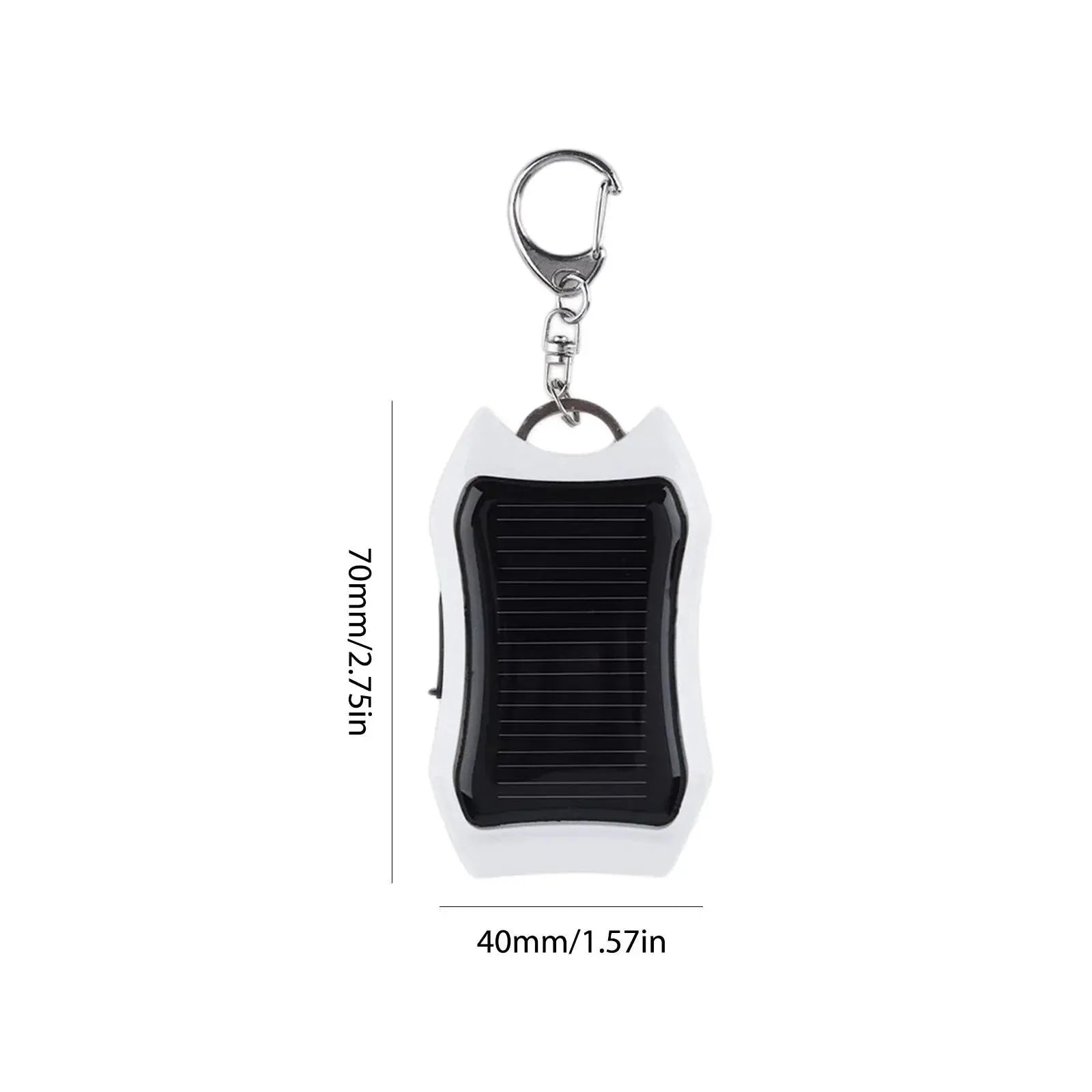 Keychain Mobile Power USB External Solar Charger | 950mAh Portable Charger with 3 LED Light for Hiking and Travel - Trekker Essentials