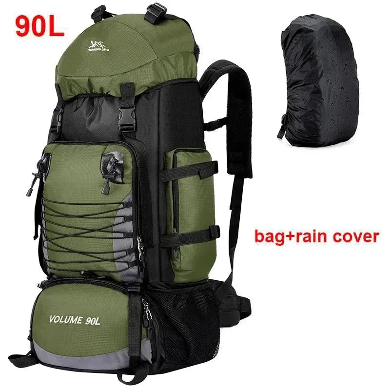 90L Large Travel Backpack – Army Climbing & Mountaineering Bag