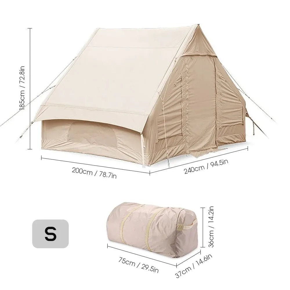 Large Camping Tent Waterproof Inflatable Tent House - 10 Person Family Tent for Hiking, Camping, Backpacking, Beach - Trekker Essentials
