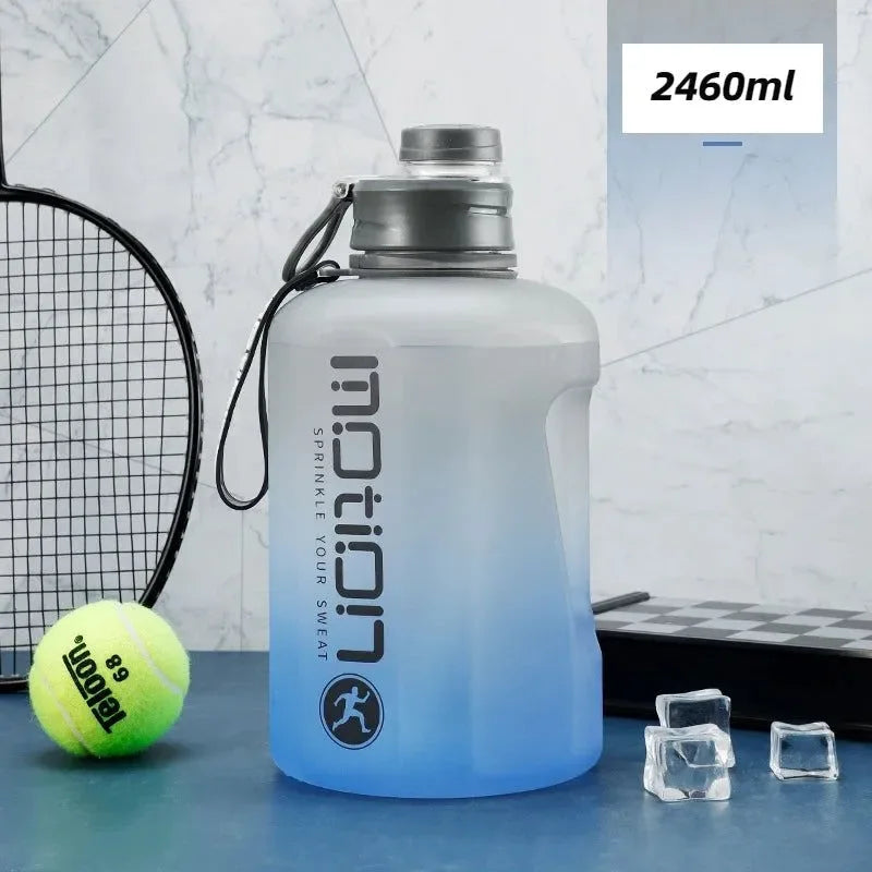 Large Capacity 2 Liter Sports Water Bottle with Straw - Outdoor Fitness Companion - Trekker Essentials