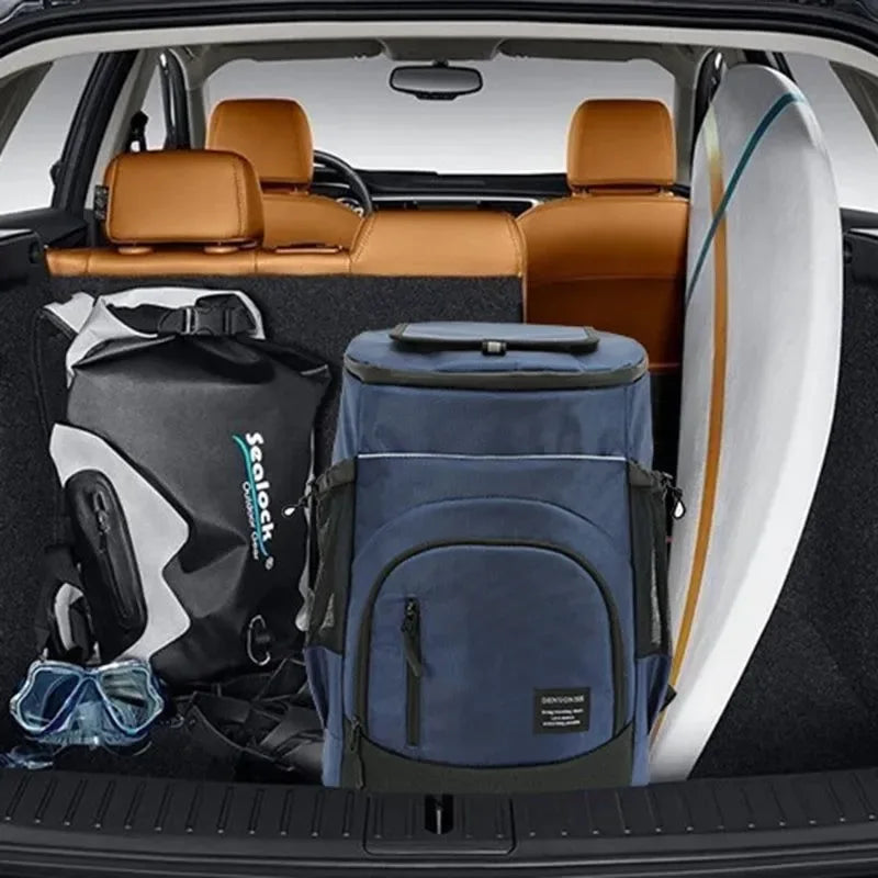 Large Capacity 30L Insulated Cooler Backpack – Perfect for Travel, Beach, and Outdoor Adventures - Trekker Essentials