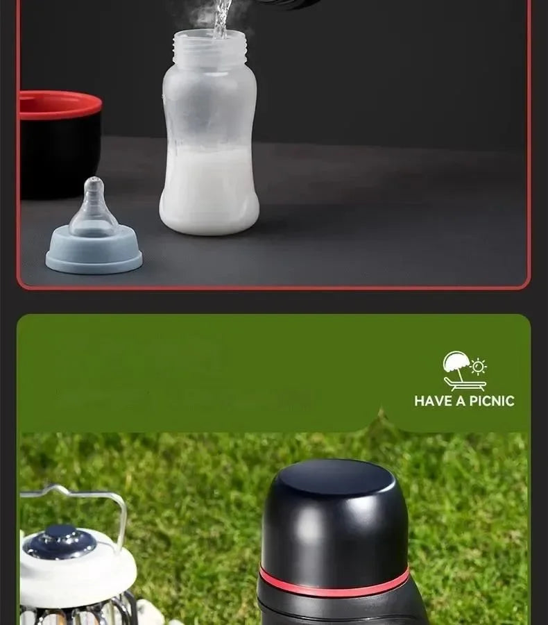 Large Capacity Camping Thermos | 2-in-1 Outdoor Travel Kettle & Cold Pot for Coffee & Hydration - Trekker Essentials