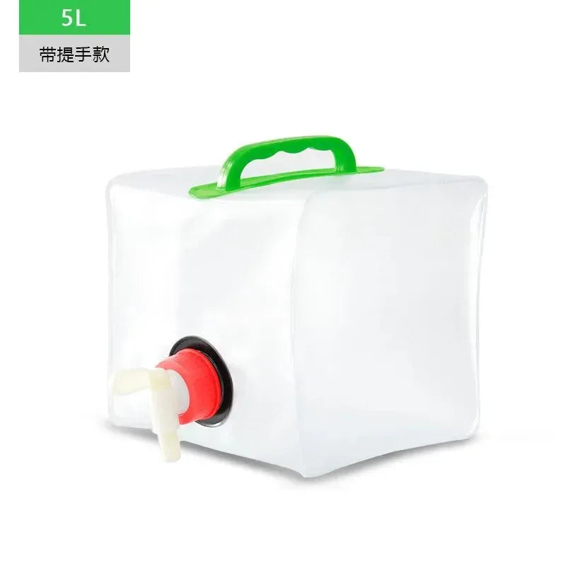 Large Capacity Folding Water Bag: Portable Camping Container - Trekker Essentials