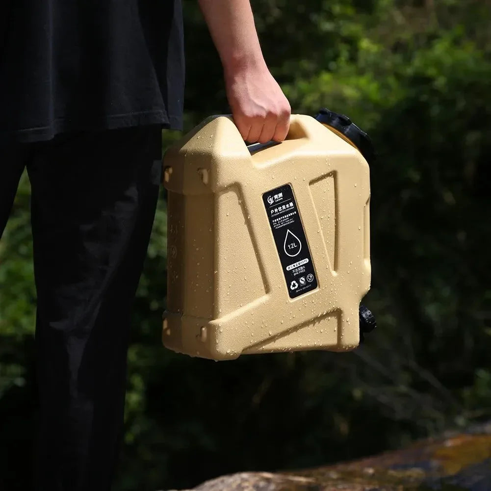 Large-Capacity Portable Water Container with Faucet for Camping and Outdoor Adventures - Trekker Essentials