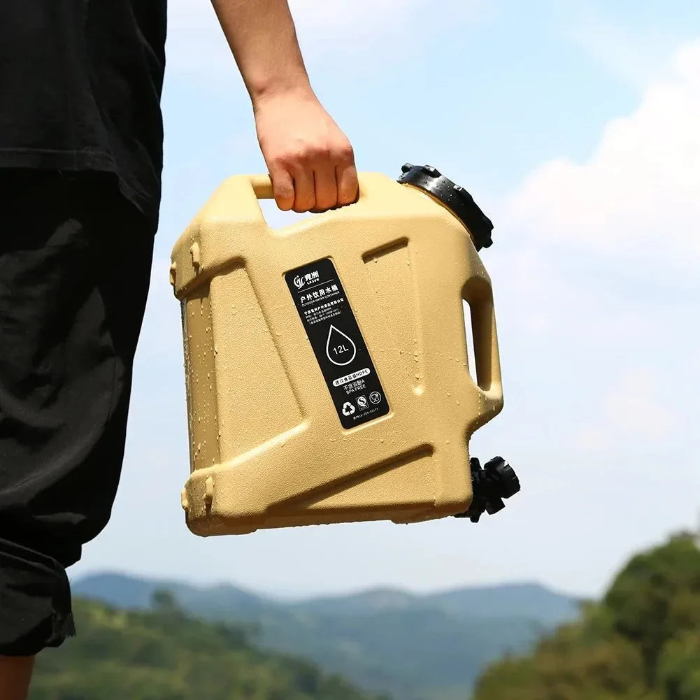 Large-Capacity Portable Water Container with Faucet for Camping and Outdoor Adventures - Trekker Essentials
